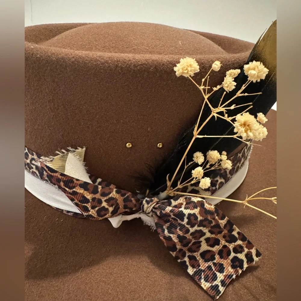 GIGI PIP Brown Hat with Black Interior - Picture 4 of 9